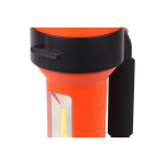 Lanterna LED de mana Ledvance Spotlight, 3W + 1W COB, 300 lm, lumina rece (6500K), 4 moduri de iluminare, acumulator Li-Ion 2x1200 mAh, IP20, cablu incarcare USB inclus, Portocaliu/Negru - imagine 3