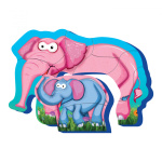 PUZZLE MAMA SI COPILUL, ELEFANT,8 PIESE - imagine 3