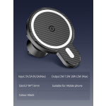 Suport Auto Telefon Serioux, cu incarcare Wireless 15W, compatibil MagSafe, prindere grila ventilatie, Intrare: 5V=2A 9V=2A, Ieșire: 5W 7.5W 10W 15W(Max), Dimensiuni: 61*84*71mm - imagine 14
