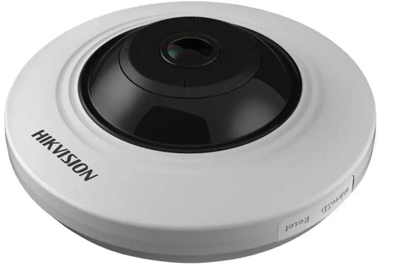 overlay_52698769359c6b4c13304735b5d535c3 Camera supraveghere Hikvision IP Fisheye DS-2CD2935FWD-I(1.16mm) 3 MP, 2048 × 1536 @30fps ,1/2.8" Progressive Scan CMOS,FOV: horizontal field of view 180°, vertical field of view 180° Lens 1.16 mm ,Communication Interface 1 RJ45 10M/100M self-adaptive Ethernet port, Operating onditions -10 °C to +50 - imagine 1
