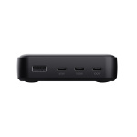 Statie de incarcare Trust,  4 porturi: 1 x USB-A & 3 x USB-C, putere maxima 100W, compatibil cu laptop, tableta, smartphone, accessorii, negru