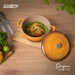 SEMIOALA ALUMINIU TURNAT + CAPAC 26x12.5 CM,5.8L, NICOLAI TAND, ORIGINI, COOKING BY HEINNER - imagine 7