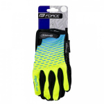 Manusi Force MTB Angle, fluo/albastru S - imagine 3