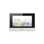 Monitor videointerfon Hikvision DS-KH6320Y-WTE2, 2 fire, 4 7-inch IPS touch screen, rezolutie: 1024 × 600, TFT, fara butoane, temperatura de functionare: -10 °C to 50 °C