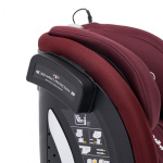 Scaun auto I-size U-Grow Goldfix Plus, isofix, 76-150 cm (9-36 kg), boxa bluetooth, rosu - imagine 9