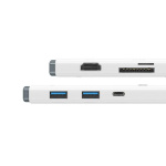 Docking Station Baseus Lite, card reader SD/microSD, alb - imagine 2