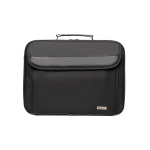 GEANTA LAPTOP SPACER SPM7939 16", 1 compartiment, buzunar frontal, buzunal dorsal cu velcro, waterproof, nylon, negru - imagine 2