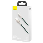 CABLU alimentare si date Baseus Cafule Metal, Fast Charging Data Cable pt. smartphone, USB la Lightning Iphone 2.4A, 2m, verde - imagine 3