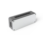 Boxa activa Akai Retro, bluetooth, putere totala 10 W, frecventa 15Hz~ 15Kh , acumulator 2000 mAh, autonomie 10 Ore, IPX4 rezistent la apa, reflector mare din ABS cu bas la 360 de grade în toate direcțiile, gri - imagine 3