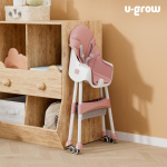 Scaun de masa 2 in 1, pliabil, roz, U-Grow - imagine 4