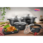 CRATITA ALUMINIU TURNAT 20x8.5CM, 2.6 L, CLASSIC, VANORA HOME - imagine 5