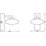 Aplica LED inteligenta pentru baie Ledvance SMART+ Wifi Orbis Elypse 120, 7W, 500 lm, lumina alba (3000-6500K), IP44, 120x166x150mm, metal, Argintiu - imagine 3