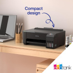 Imprimanta inkjet color CISS Epson L1230, dimensiune A4, viteza max 33ppm alb-negru, 15ppm color, rezolutie printer 5760x1440dpi, alimentare hartie 100 coli, imprimare fara margini, interfata: USB 2.0, consumabile: 103 ecotank Black, Cyan, Magenta, Yellow, C13T00S14A , C13T00S24A, C13T00S34A, - imagine 4