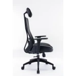 Scaun gaming Serioux Kyrian, adjustabil, piston pe gaz clasa 4, manere 3d, tetiere reglabile, baza stea cu 5 picioare, suporta pana la 150 kg, negru - imagine 3