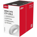 Cablu UTP CAT6,Conductor de cupru de înaltă puritate, fără oxigen, alimentare prin Ethernet,Manta exterioara PVC personalizata; Certificare CE CPR Clasa de ignifugare Eca, 305M