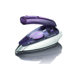 Fier de calcat portabil Rowenta First Class DA1511F1, Talpa Inox Microsteam 200, 1000W, 45 g/min, Rezervor 70ml, Cablu de alimentare 2m, Alb/Violet