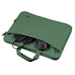 Geanta laptopuri Trust Bologna Eco 16", verde - imagine 3