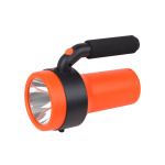 Lanterna LED de mana Ledvance Spotlight, 3W + 1W COB, 300 lm, lumina rece (6500K), 4 moduri de iluminare, acumulator Li-Ion 2x1200 mAh, IP20, cablu incarcare USB inclus, Portocaliu/Negru