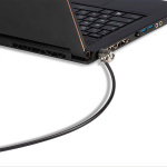 Cablu de securitate laptop Lindy  2m, negru - imagine 3
