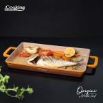 TAVA GRATAR ALUMINIU TURNAT 36 x 26.4 x 4 CM, NICOLAI TAND, ORIGINI, COOKING BY HEINNER - imagine 6