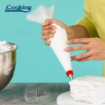 SET ORNARE PRAJITURI: POȘ 700 ML+5 DUIURI INOX, ROSU, COOKING BY HEINNER - imagine 2