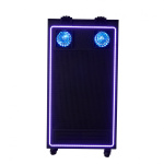 Sistem de sunet Akai DJ Power PRO, bluetooth V5.3, raza pana la 10 metri, RMS 650W, intrare AUX, intrare chitara/microfon, difuzoare 1" + 6.5" + 15", 5" x 2, frecventa de raspuns: 30Hz – 20KHz, 50/60Hz, consum energie 250W, distorsiune 1%, impedanță: 4Ω, afisaj si lumini LED, negru - imagine 2
