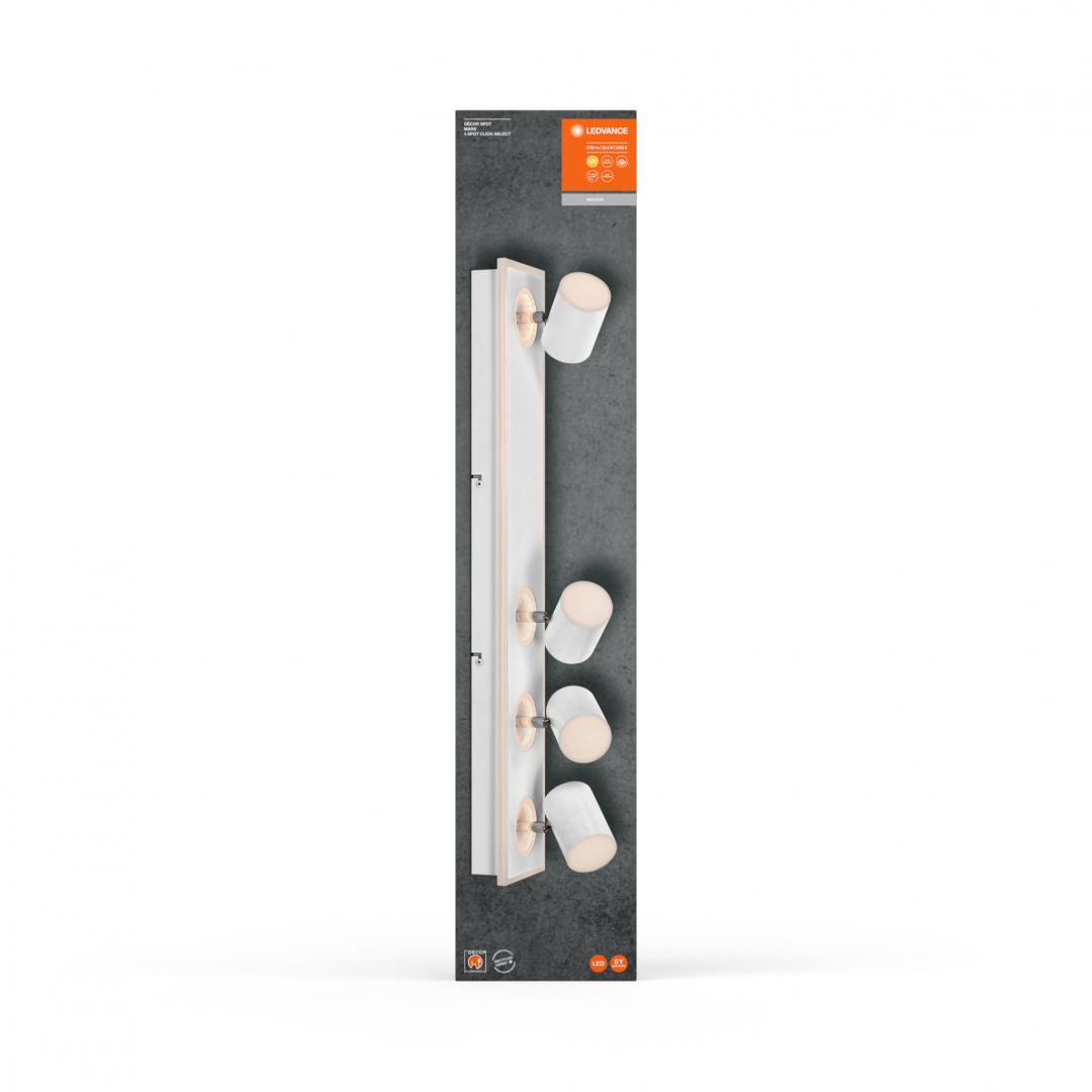overlay_7088e535e03e057670af01b8a463b384 Spot LED cvadruplu ajustabil Ledvance DECOR MARS, 58.5W, 5780 lm, lumina calda (3000K), IP20, 713mm, Alb, clasa energetica F - imagine 1