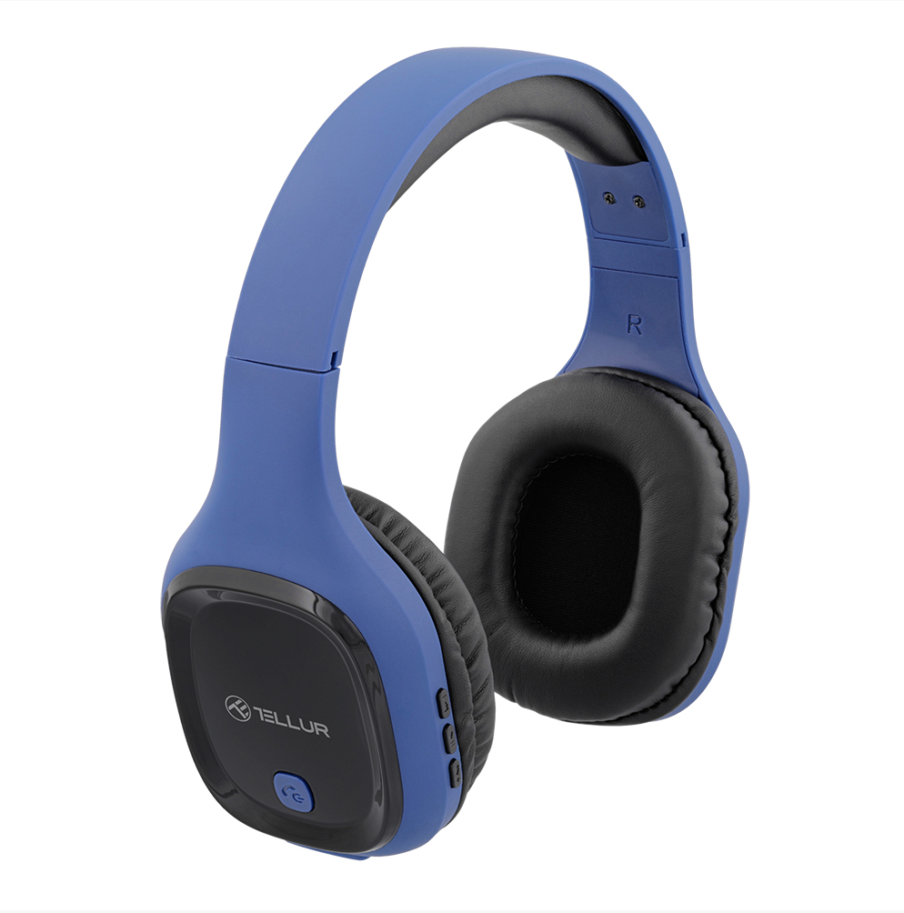 overlay_780d0907edb0ba1057bd8d253f523c13 Casti Over-ear Bluetooth Tellur Pulse, Microfon, Albastru - imagine 1