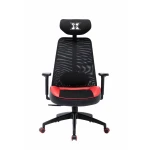 Scaun gaming Serioux Kyrian, adjustabil, piston pe gaz clasa 4, manere 3d, tetiere reglabile, baza stea cu 5 picioare, suporta pana la 150 kg, rosu