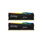 Memorie RAM Kingston, DIMM, DDR5, 32GB, 5600MHz, CL36, 1.25V, FURY, RGB, Kit of 2 - imagine 4