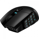 Mouse Gaming Corsair SCIMITAR ELITE WIRELESS MMO Optical cu fir, negru - imagine 3