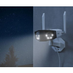Camera de supraveghere Reolink  Duo 2 WiFi; DUO SERIES W730 Senzor: 1/2.7" CMOS Rezolutie video: 8 Megapixeli (4608x1728 pixeli) Cadre/secunda: 20 FPS Lentila fixa: 3.2mm Diafragma: F2.0 Unghi de vizualizare: orizontal: 180°/ vertical: 60° Distanta iluminator IR: 30 m Numar LED-uri IR: 6 Microfon si