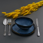 SET 4  BOLURI OVALE CERAMICA 16 CM , SERENITY, ART OF DINING BY HEINNER - imagine 2