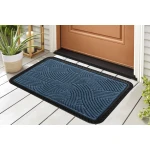 COVORAS INTRARE ANTIADERENT CU MARGINE CAUCIUCATA 40X60 CM, ALBASTRU, HEINNER HOME - imagine 2