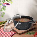 CRATITA ALUMINIU TURNAT 20x8.5CM, 2.6 L, CLASSIC, VANORA HOME - imagine 2