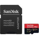 Card de Memorie Micro Secure Digital Card SanDisk Extreme PLUS, 64GB, Clasa 10, R/W speed: up to 100MB/s/ 90MB/s, include adaptor SD (pentru telefon) - imagine 3