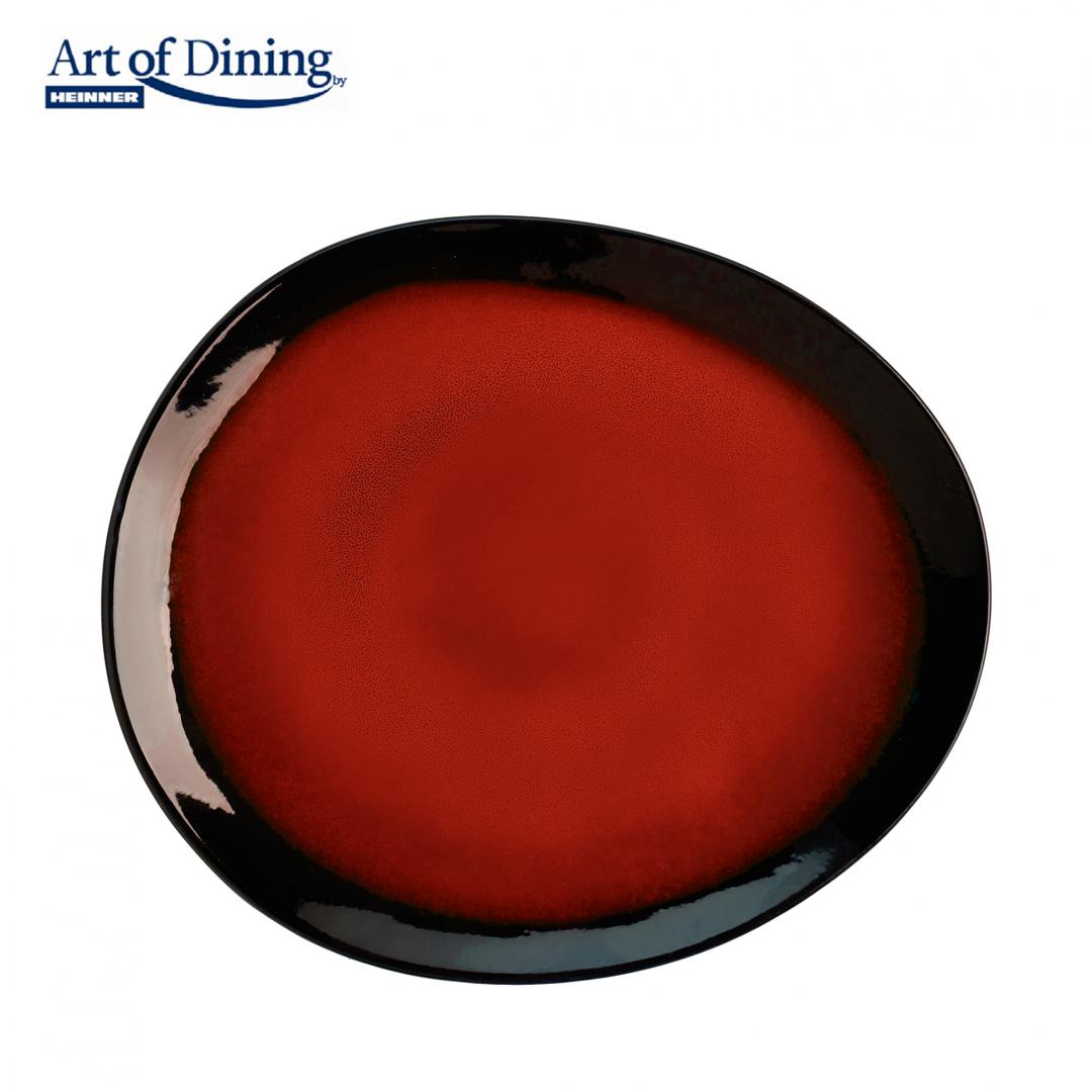overlay_89d4a198f02174532220e6fc96170641 FARFURIE OVALA CERAMICA 21 CM, VULCANO, ART OF DINING BY HEINNER - imagine 1
