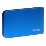 Rack extern HDD/SSD 2.5" Spacer USB 3.0 albastru - imagine 2