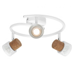 Spot LED triplu ajustabil Ledvance DECOR CORK, 3xGU10, 3x3.4W, 690 lm, lumina calda (2700K), dimabil, IP20, Ø318mm, Alb, clasa energetica G - imagine 2