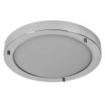 Plafoniera pentru baie Ledvance Classic Crom, E27, max. 15W LED,  metal/sticla, IP44, Ø310x80mm, bec neinclus - imagine 2