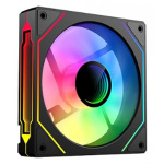 Ventilator Serioux Fan12002I ARGB, dimensiuni: 120X123X25.8MM, viteza 600-1600RPM±10%, greutate 155±20g, curent nominal 0,25 mA, debit de aer 61,5 CFM ± 10%, presiunea aerului 2.0mmH2O±10%, nivel de zgomot 6-30DBA, rulment Hidro, durata de viață a ventilatorului,  25000H (MTBF), conector FAN 4Pin