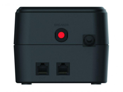 Conceptronic ZEUS05E 650VA 360W UPS, Schuko x 6 (3x surge protection 3x surge protection & battery backup), RJ45 In/Out, AVR, 110 x 309 x 84 mm - imagine 3