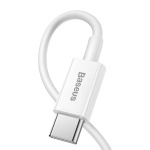 CABLU alimentare si date Baseus Superior, Fast Charging Data Cable pt. smartphone, USB Type-C la Lightning Iphone PD 20W, 0.25m, alb - imagine 3