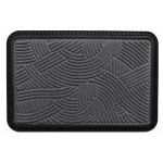 COVORAS INTRARE ANTIADERENT CU MARGINE CAUCIUCATA 40X60 CM, GRI, HEINNER HOME