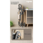 Scaun de masa cu inaltime reglabila, spatar ajustabil in 4 pozitii, pliabil, brown, U-Grow - imagine 4