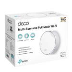 TP-Link AX3000 whole home mesh Wi-Fi 6 System, Deco X50-POE(3-pack); Dual- Band, Standarde Wireless: IEEE 802.11ax/ac/n/a 5 GHz, IEEE 802.11ax/n/b/g 2.4 GHz ,viteza wireless: 5 GHz: 2402 Mbps, 2.4 GHz: 574 Mbps, 2 x antene interne, 2×2 MU-MIMO, Mod Router, Mod Access Point, interfata: 3 x - imagine 5