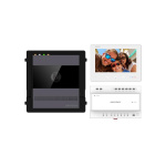 Kit videointercom IP Hikvision DS-KIS704EY/AL; kit-ul contine: 1x DS- KH7300EY-WTE2/WH, 1x DS-KD-ACW1, 1x DS-KD7003EY-IME2/AL, 1x DS- KSD7040EY, 1x 36W DIN RAIL PSU, 1x 32GB TF CARD, caracteristici post exterior: 2MP HD camera, IR, WDR, microfon inclus, difuzor inclus, 1 buton, alimentare: 12 VDC