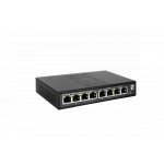 LevelOne GES-2108P Hilbert 8-Port Gigabit PoE Smart Lite Switch, 802.3at/af PoE, 8 PoE Outputs, 112.8W PoE Power Budget, 160 x 95 x 29 mm