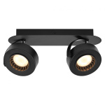 Spot LED dublu ajustabil Ledvance DECOR VENUS, 10.5W, 1000 lm, lumina calda (3000K), IP20, 300mm, Negru, clasa energetica F - imagine 2