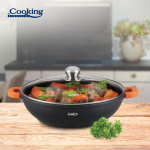 CRATITA ALUMINIU+CAPAC 28X8 CM,4.1L, DARK LINE, COOKING BY HEINNER - imagine 4